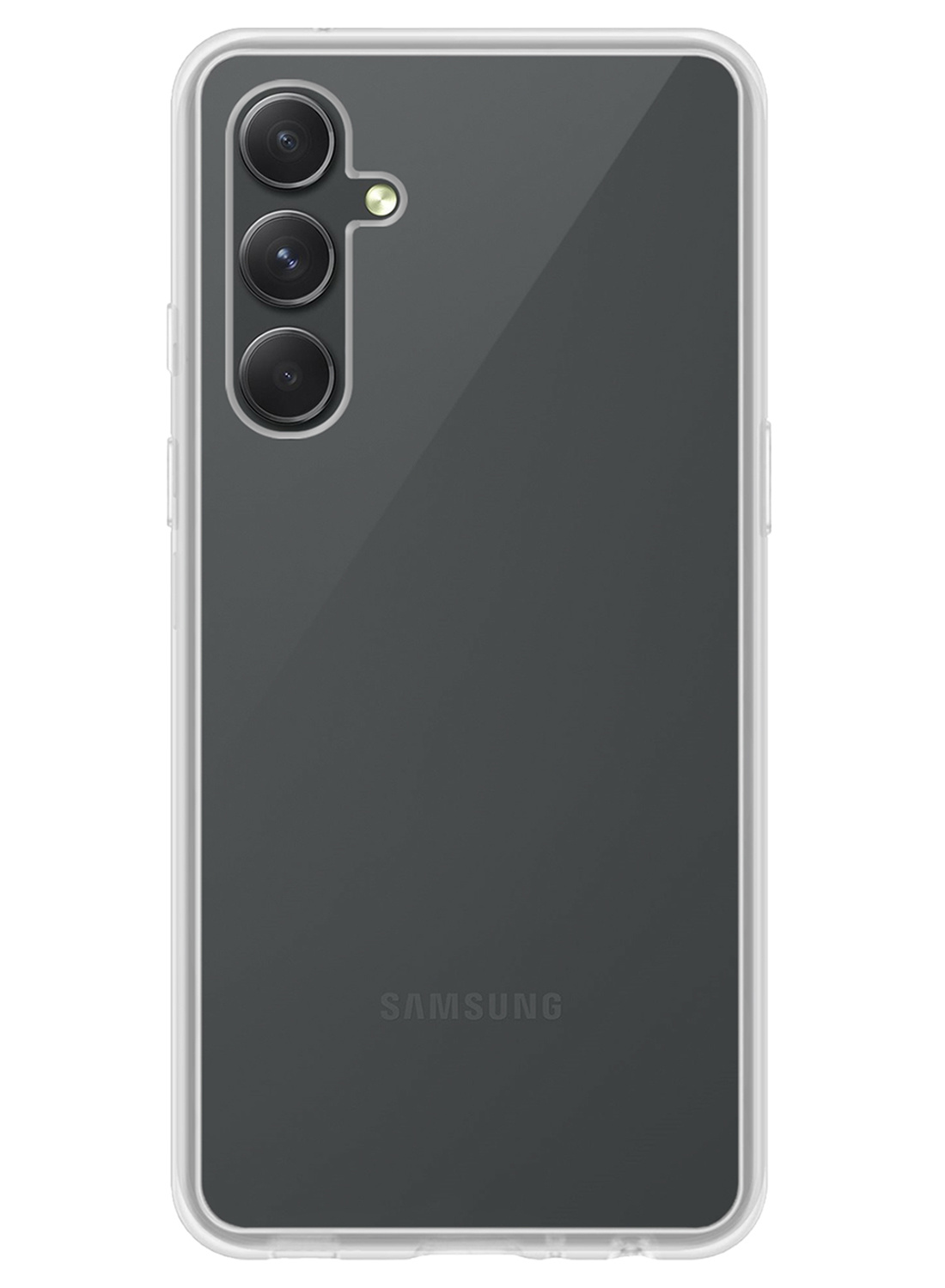 Nomfy Hoesje Geschikt voor Samsung A34 Hoesje Siliconen Cover Case - Hoes Geschikt voor Samsung Galaxy A34 Hoes Back Case - Transparant