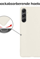 Nomfy Hoesje Geschikt voor Samsung A34 Hoesje Siliconen Cover Case - Hoes Geschikt voor Samsung Galaxy A34 Hoes Back Case - Wit