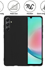 Nomfy Hoesje Geschikt voor Samsung A34 Hoesje Siliconen Cover Case - Hoes Geschikt voor Samsung Galaxy A34 Hoes Back Case - Zwart
