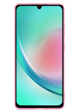 Samsung A34 Hoesje Siliconen Case Back Cover - Samsung Galaxy A34 Hoes Cover Silicone - Licht Roze - 2X