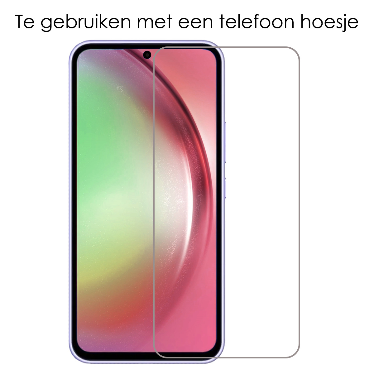 NoXx Screenprotector Geschikt voor Samsung A54 Screenprotector Tempered Glass Gehard Glas Beschermglas - 2x