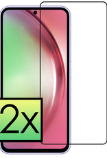 NoXx Screenprotector Geschikt voor Samsung A54 Screenprotector Tempered Glass Gehard Glas Full Cover - 2x