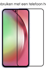 NoXx Screenprotector Geschikt voor Samsung A54 Screenprotector Tempered Glass Gehard Glas Full Cover - 2x