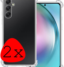 BASEY. BASEY. Samsung Galaxy A54 Hoesje Shockproof - Transparant - 2 PACK