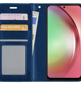 NoXx NoXx Samsung Galaxy A54 Hoesje Bookcase - Donkerblauw