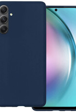 BASEY. Hoes Geschikt voor Samsung A54 Hoesje Siliconen Back Cover Case - Hoesje Geschikt voor Samsung Galaxy A54 Hoes Cover Hoesje - Donkerblauw