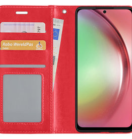 NoXx NoXx Samsung Galaxy A54 Hoesje Bookcase - Rood