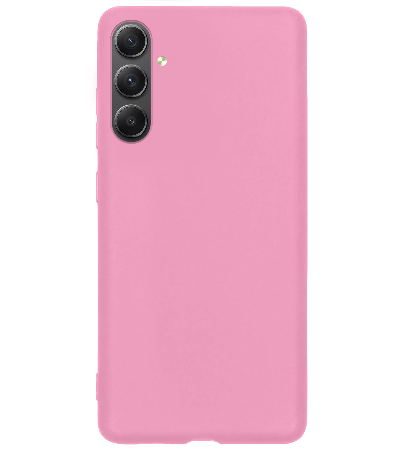 BASEY. Samsung Galaxy A54 Hoesje Siliconen Back Cover Case - Samsung A54 Hoes Silicone Case Hoesje - Licht Roze