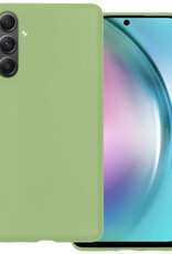 BASEY. Hoes Geschikt voor Samsung A54 Hoesje Siliconen Back Cover Case - Hoesje Geschikt voor Samsung Galaxy A54 Hoes Cover Hoesje - Groen
