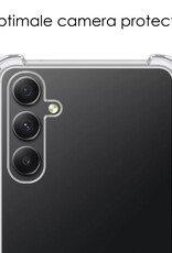 NoXx Hoes Geschikt voor Samsung A54 Hoesje Siliconen Cover Shock Proof Back Case Shockproof Hoes - Transparant - 2x