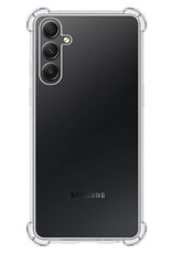 NoXx Hoes Geschikt voor Samsung A54 Hoesje Siliconen Cover Shock Proof Back Case Shockproof Hoes - Transparant - 2x