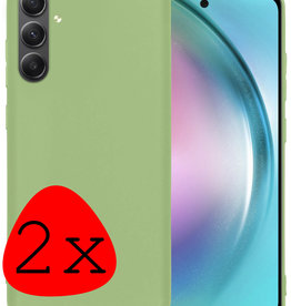 BASEY. BASEY. Samsung Galaxy A54 Hoesje Siliconen - Groen - 2 PACK