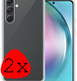 BASEY. BASEY. Samsung Galaxy A54 Hoesje Siliconen - Transparant - 2 PACK