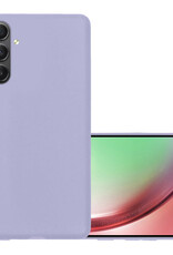 NoXx Hoes Geschikt voor Samsung A54 Hoesje Cover Siliconen Back Case Hoes - Lila