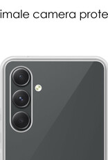 NoXx Hoes Geschikt voor Samsung A54 Hoesje Cover Siliconen Back Case Hoes - Transparant