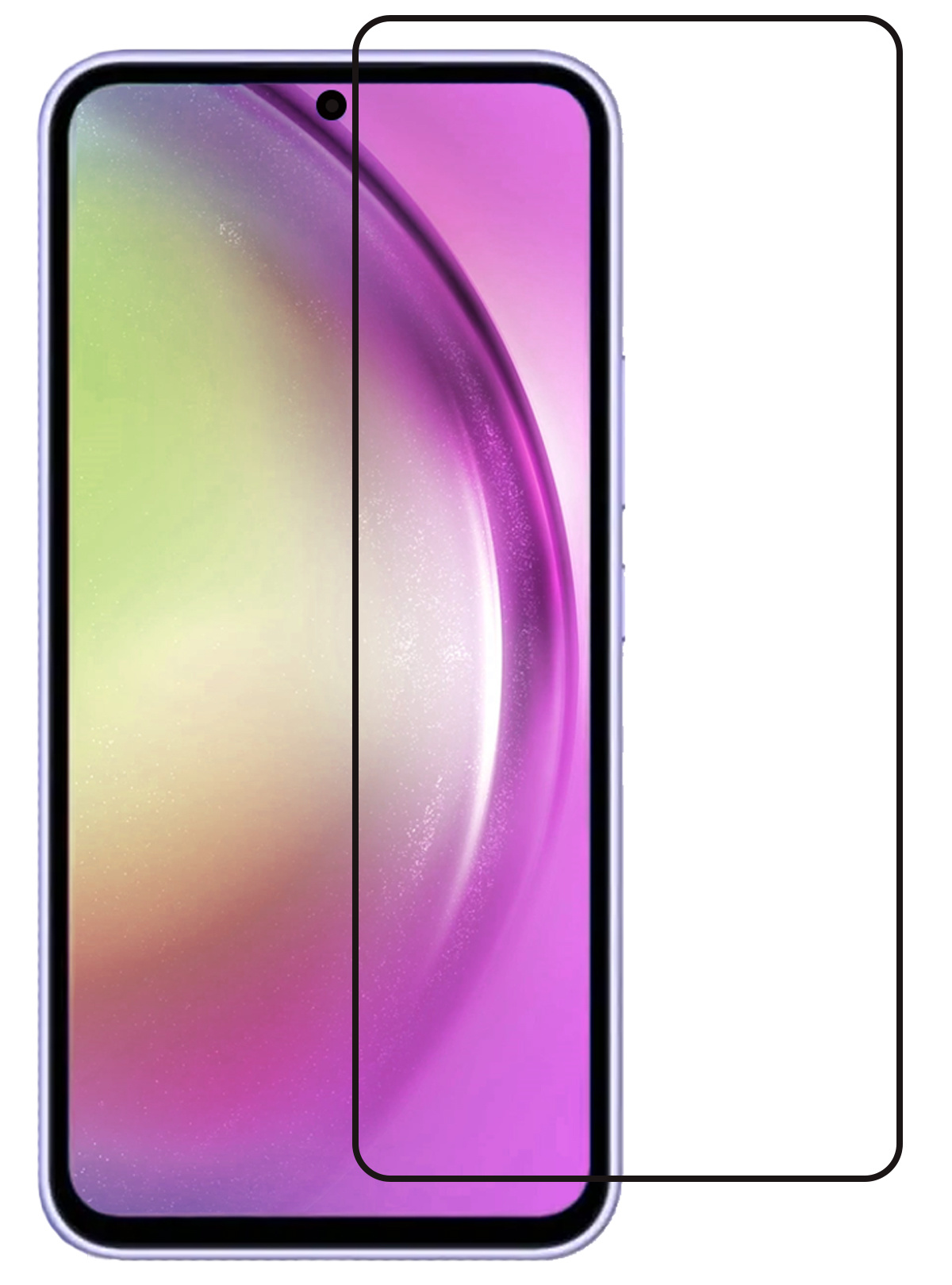 Nomfy Screenprotector Geschikt voor Samsung A54 Screenprotector Bescherm Glas - Screenprotector Geschikt voor Samsung Galaxy A54 Screen Protector Tempered Glass Full Screen Full Cover