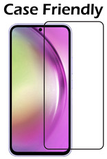 Nomfy Screenprotector Geschikt voor Samsung A54 Screenprotector Bescherm Glas - Screenprotector Geschikt voor Samsung Galaxy A54 Screen Protector Tempered Glass Full Screen Full Cover - 2 PACK