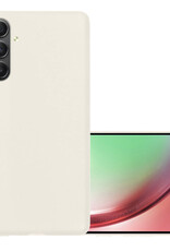 NoXx Hoes Geschikt voor Samsung A54 Hoesje Cover Siliconen Back Case Hoes - Wit