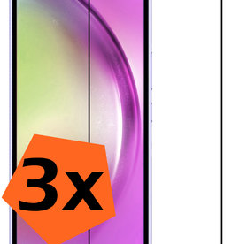 Nomfy Samsung Galaxy A54 Screenprotector Glas Full Cover - 3 PACK