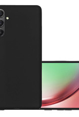 NoXx Hoes Geschikt voor Samsung A54 Hoesje Cover Siliconen Back Case Hoes - Zwart