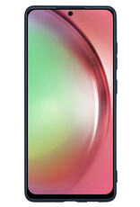 NoXx Hoes Geschikt voor Samsung A54 Hoesje Cover Siliconen Back Case Hoes - Donkerblauw - 2x