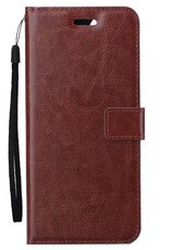 Nomfy Hoesje Geschikt voor Samsung A54 Hoes Bookcase Flipcase Book Cover - Hoes Geschikt voor Samsung Galaxy A54 Hoesje Book Case - Bruin