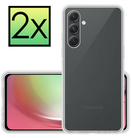 NoXx NoXx Samsung Galaxy A54 Hoesje Siliconen - Transparant - 2 PACK