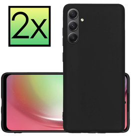 NoXx NoXx Samsung Galaxy A54 Hoesje Siliconen - Zwart - 2 PACK
