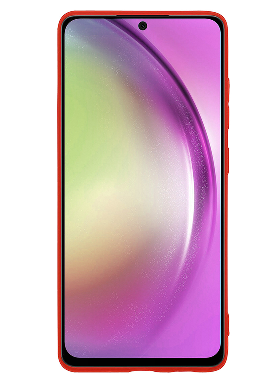 Hoesje Geschikt voor Samsung A54 Hoesje Siliconen Cover Case - Hoes Geschikt voor Samsung Galaxy A54 Hoes Back Case - Rood
