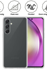 Nomfy Hoesje Geschikt voor Samsung A54 Hoesje Siliconen Cover Case - Hoes Geschikt voor Samsung Galaxy A54 Hoes Back Case - Transparant