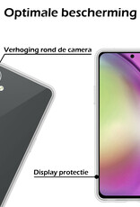 Nomfy Hoesje Geschikt voor Samsung A54 Hoesje Siliconen Cover Case - Hoes Geschikt voor Samsung Galaxy A54 Hoes Back Case - Transparant
