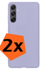 Nomfy Hoesje Geschikt voor Samsung A54 Hoesje Siliconen Cover Case - Hoes Geschikt voor Samsung Galaxy A54 Hoes Back Case - 2-PACK - Lila