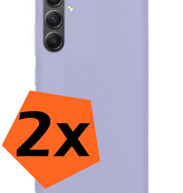Nomfy Nomfy Samsung Galaxy A54 Hoesje Siliconen - Lila - 2 PACK