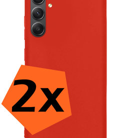 Nomfy Nomfy Samsung Galaxy A54 Hoesje Siliconen - Rood - 2 PACK