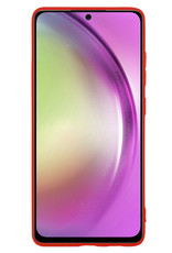 Nomfy Hoesje Geschikt voor Samsung A54 Hoesje Siliconen Cover Case - Hoes Geschikt voor Samsung Galaxy A54 Hoes Back Case - 2-PACK - Rood