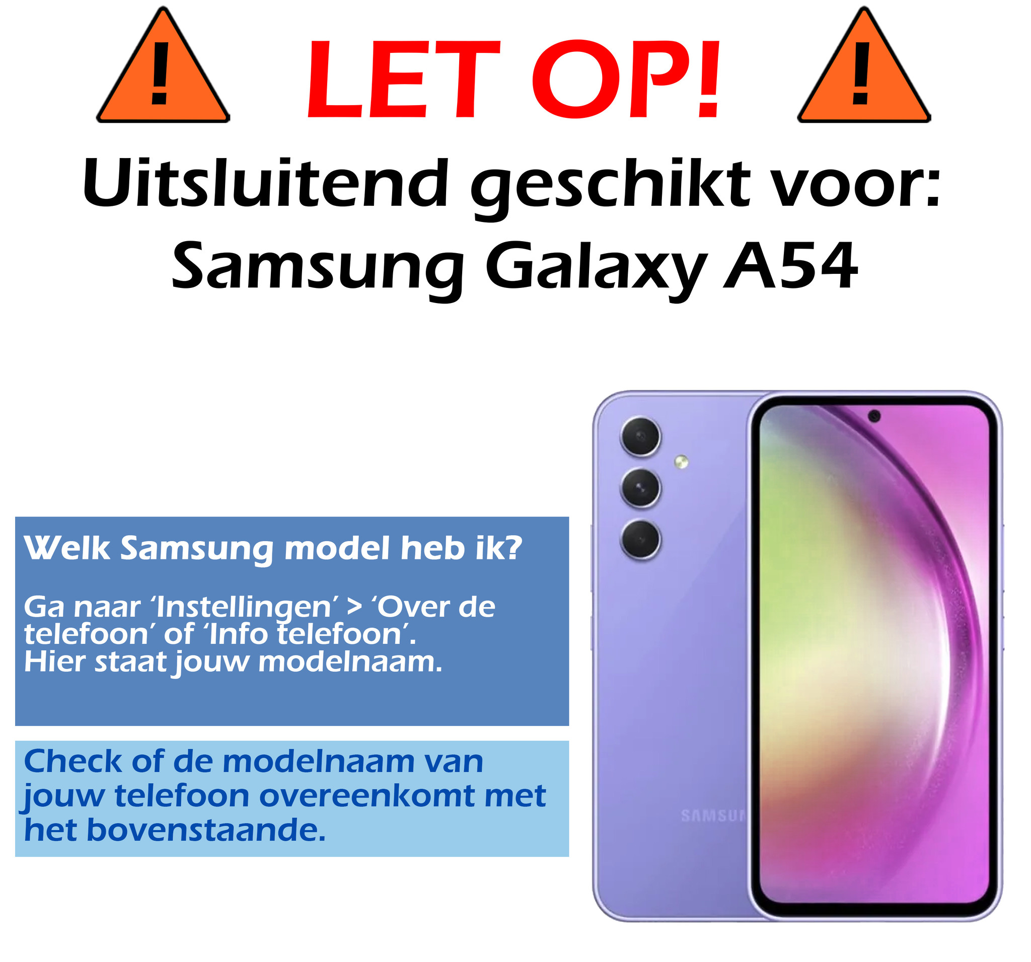 Nomfy Hoesje Geschikt voor Samsung A54 Hoesje Siliconen Cover Case - Hoes Geschikt voor Samsung Galaxy A54 Hoes Back Case - 2-PACK - Rood