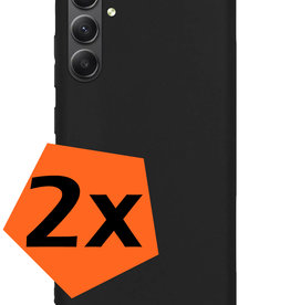 Nomfy Nomfy Samsung Galaxy A54 Hoesje Siliconen - Zwart - 2 PACK