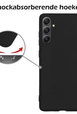 Nomfy Hoesje Geschikt voor Samsung A54 Hoesje Siliconen Cover Case - Hoes Geschikt voor Samsung Galaxy A54 Hoes Back Case - 2-PACK - Zwart