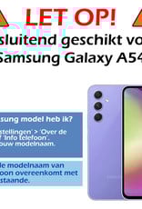 Nomfy Hoesje Geschikt voor Samsung A54 Hoesje Siliconen Cover Case - Hoes Geschikt voor Samsung Galaxy A54 Hoes Back Case - 2-PACK - Zwart