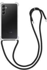 BASEY. Hoes Geschikt voor Samsung A54 Hoesje Shock Proof Case Met Koord Shock Hoes Met Koord - Hoesje Geschikt voor Samsung Galaxy A54 Hoes Cover Met Koord - Transparant