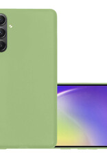 NoXx Hoes Geschikt voor Samsung A34 Hoesje Cover Siliconen Back Case Hoes - Groen