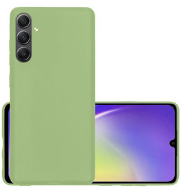 NoXx NoXx Samsung Galaxy A34 Hoesje Siliconen - Groen
