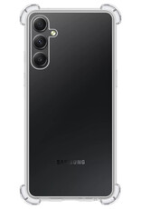 BASEY. Hoes Geschikt voor Samsung A34 Hoesje Shock Proof Case Hoes Siliconen Met Screenprotector - Hoesje Geschikt voor Samsung Galaxy A34 Hoes Cover Shockproof - Transparant