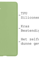 BASEY. Hoes Geschikt voor Samsung A34 Hoesje Siliconen Back Cover Case Met 2x Screenprotector - Hoesje Geschikt voor Samsung Galaxy A34 Hoes Cover Hoesje - Groen