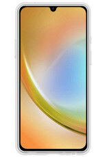BASEY. Hoes Geschikt voor Samsung A34 Hoesje Siliconen Back Cover Case Met 2x Screenprotector - Hoesje Geschikt voor Samsung Galaxy A34 Hoes Cover Hoesje - Transparant
