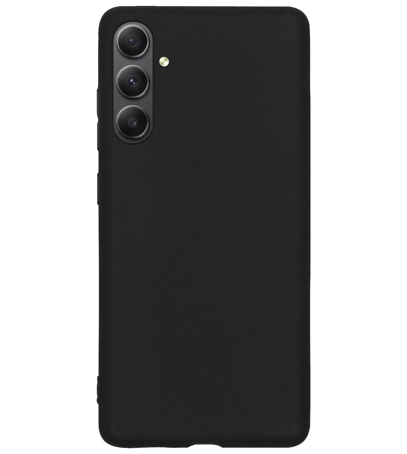 BASEY. Hoes Geschikt voor Samsung A34 Hoesje Siliconen Back Cover Case Met 2x Screenprotector - Hoesje Geschikt voor Samsung Galaxy A34 Hoes Cover Hoesje - Zwart