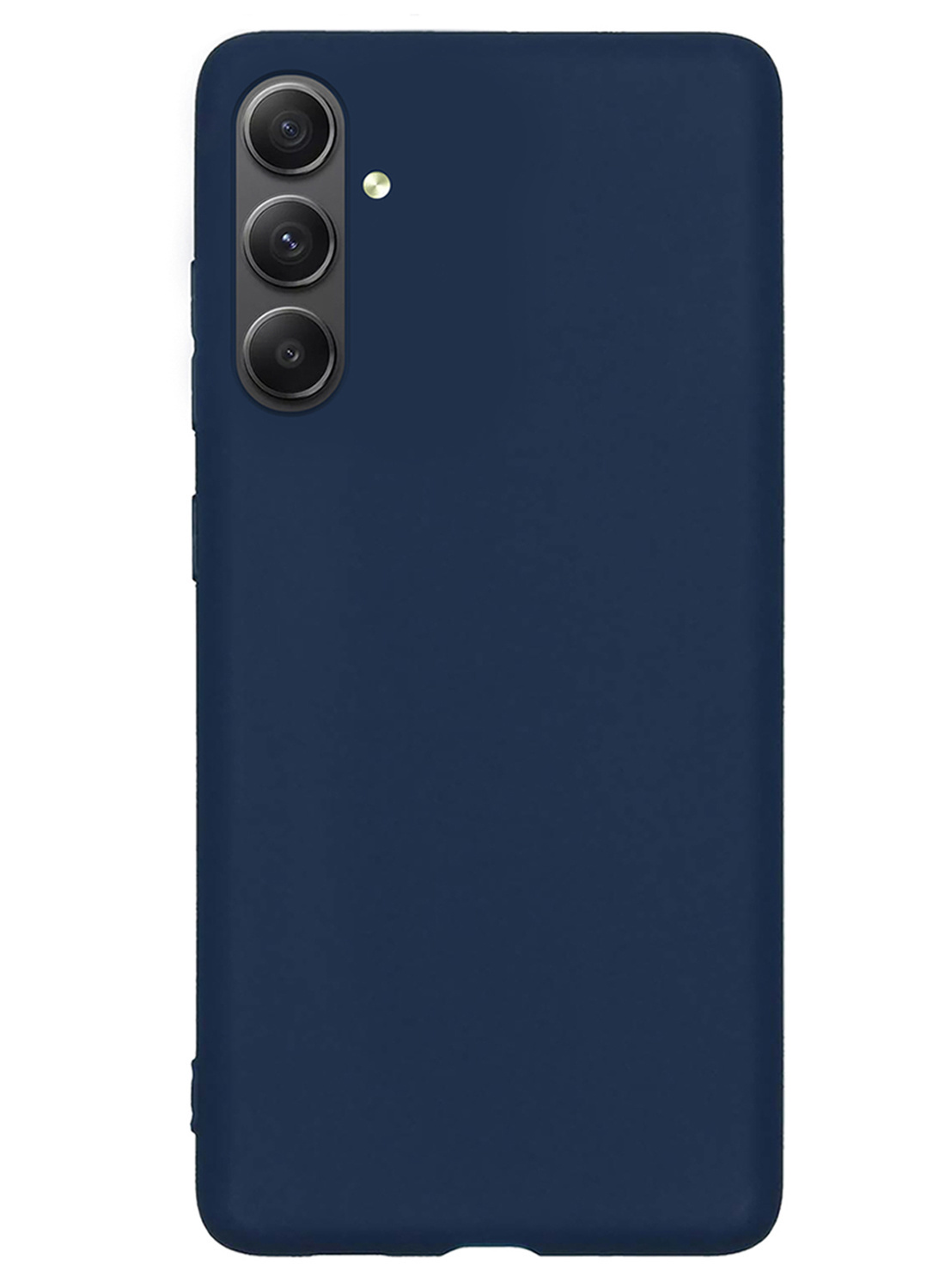 NoXx Hoes Geschikt voor Samsung A34 Hoesje Cover Siliconen Back Case Hoes Met Screenprotector - Donkerblauw