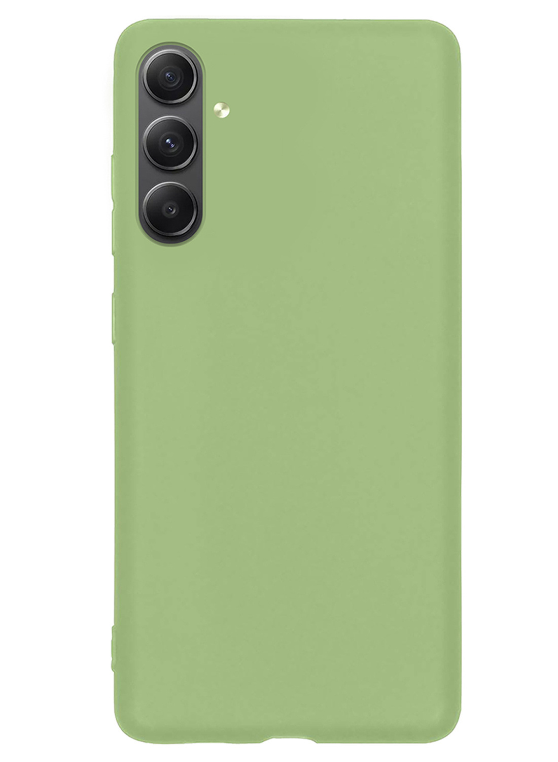 NoXx Hoes Geschikt voor Samsung A34 Hoesje Cover Siliconen Back Case Hoes Met 2x Screenprotector - Groen