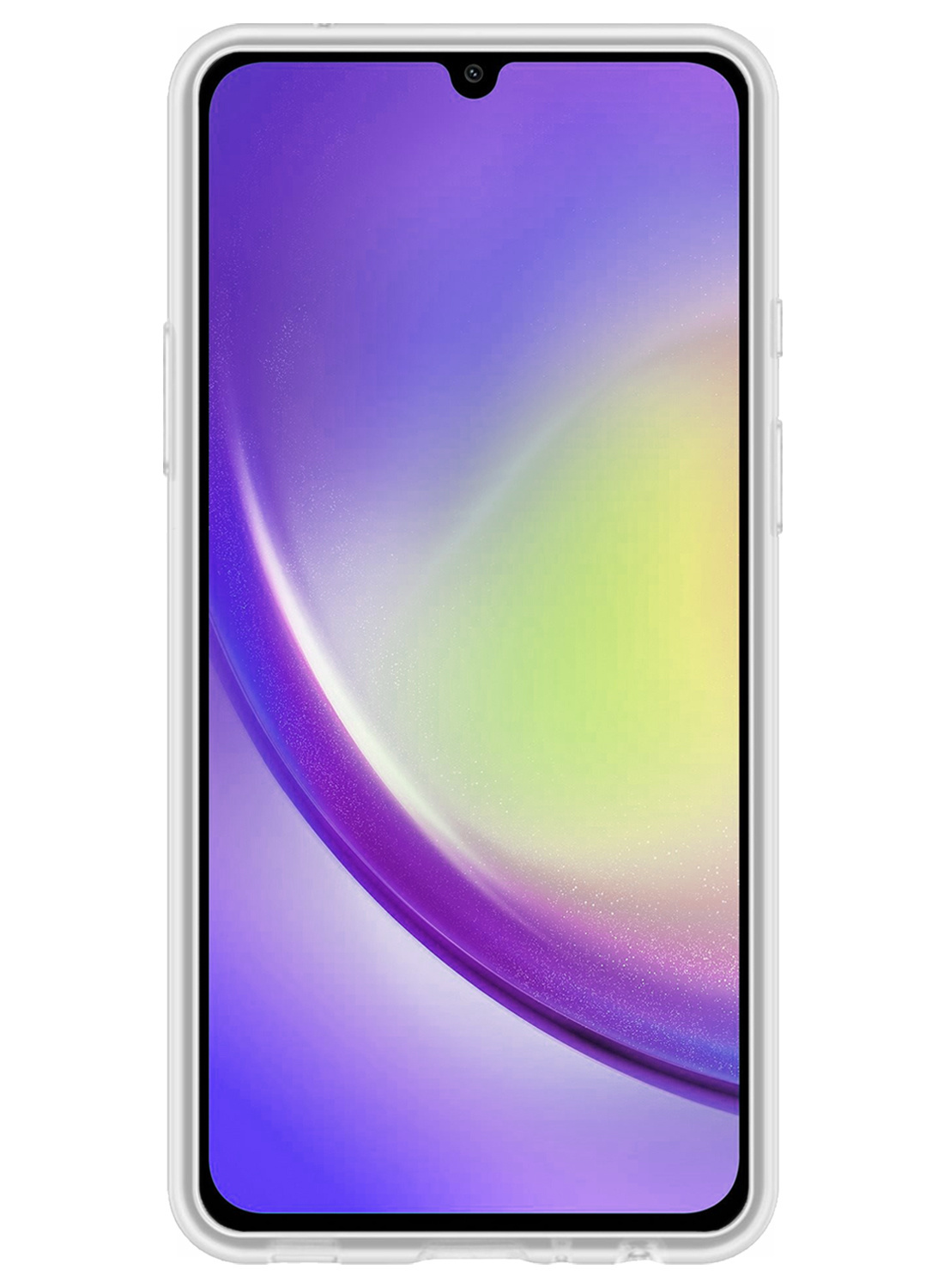 NoXx Hoes Geschikt voor Samsung A34 Hoesje Cover Siliconen Back Case Hoes Met 2x Screenprotector - Transparant