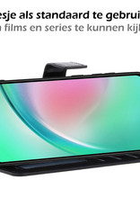 Nomfy Hoesje Geschikt voor Samsung A34 Hoes Bookcase Flipcase Book Cover Met Screenprotector - Hoes Geschikt voor Samsung Galaxy A34 Hoesje Book Case - Zwart